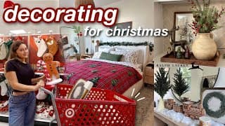 Decorating My Home For Christmas🎄 | Ralph Lauren Inspired, New Bedding, Shopping + Decorating