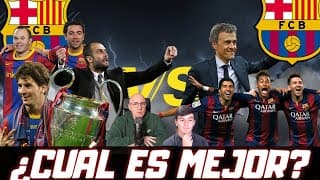 ¿el Barça De Guardiola O El De Luis Enrique? ¿henry O Neymar? ¿eto'o O Suárez? Messi, Iniesta, Xavi