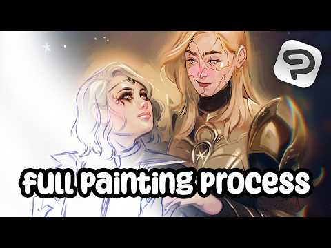 My Full Painting Process In Clip Studio Paint ✦  Painting Dame Aylin & Isobel