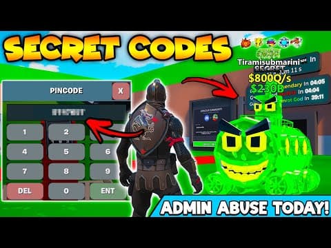 *new* Toxic Submarine Codes Secret Brainrot Codes Fortnite Steal The Brainrot! (new Secret Codes)