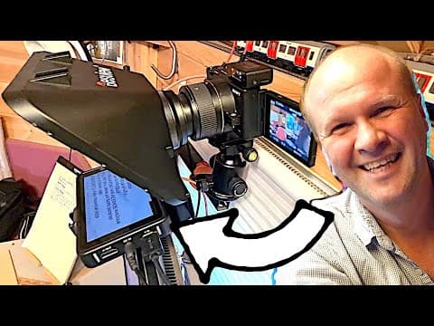 How To Setup Teleprompter For Youtube! My Desview T3 Prompter On Sony Zv-1 Camera...