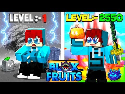 Noob To Max Level With Only Fighting Style! [blox Fruits Hindi]  Full Movie