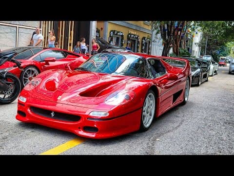 Lamborghini, Ferrari, Pagani – Insane Supercar Traffic At Cars & Coffee Miami