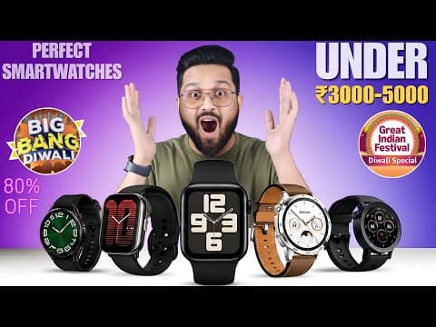 Diwali Sale⚡️best Smartwatch Under 3000, 5000⚡️flipkart Big Bang Diwali/amazon Diwali Sale