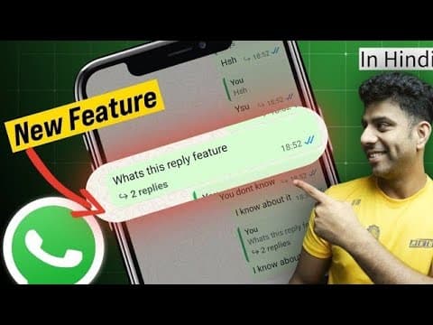 New Feature On Whatsapp - Replies