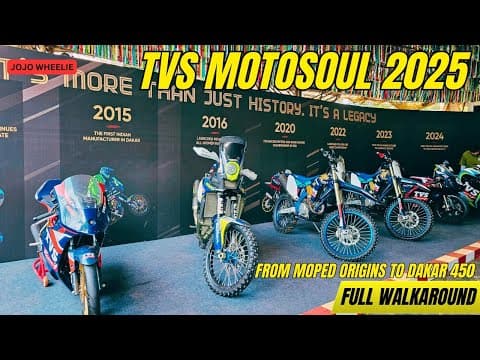 Tvs Motosoul 2025 | From Moped Origins To Dakar 450 & Motocross Machines – Full Walkaround