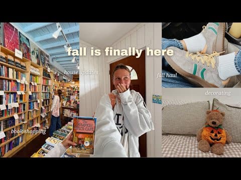 Fall Reset 🍂 Book Chats, Fall Shopping, Decorating, & Haul!