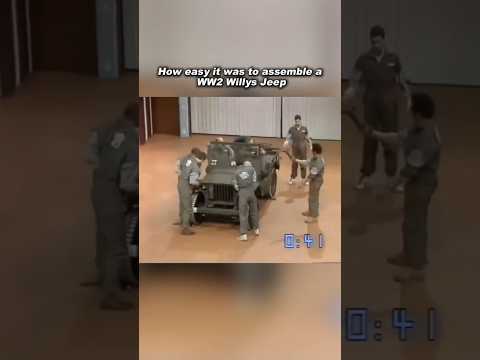 WW2 Willys Jeep gets assembled in under 4 minutes