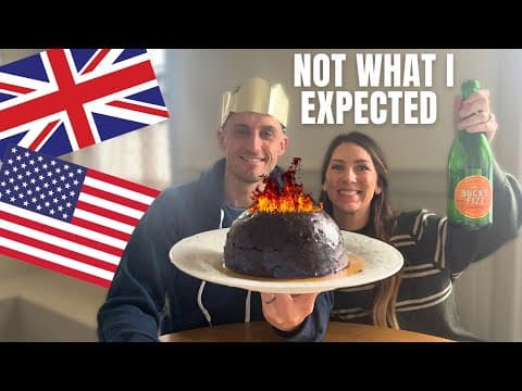American Tries British Christmas Food + First Pantomime 🎄