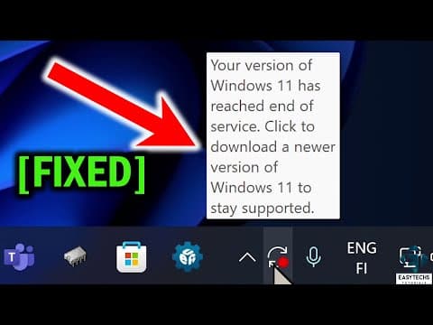 Fix Windows 11 Update Issues: Windows 11 Has Reached End Of Service But Not Updating (4 Options)