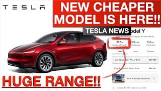 Breaking: Tesla New Cheaper Model - Tesla Model Y Rwd (unexpected Jump In Range Too!!)