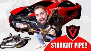 Straight Piping My Mclaren 570s With The Valvetronic Complete Exhast! Crazy Loud!!!