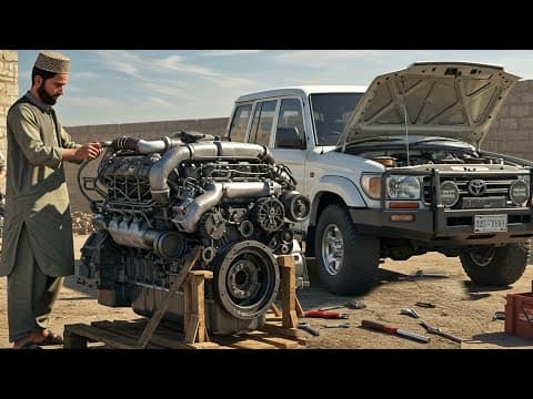 "abandoned Land Cruiser V8 Engine Repaired.from Scrap-shocking Condition |