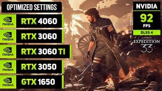 Clair Obscur: Expedition 33 | Rtx 4060, 3060ti, 3060, 3050, Gtx 1650