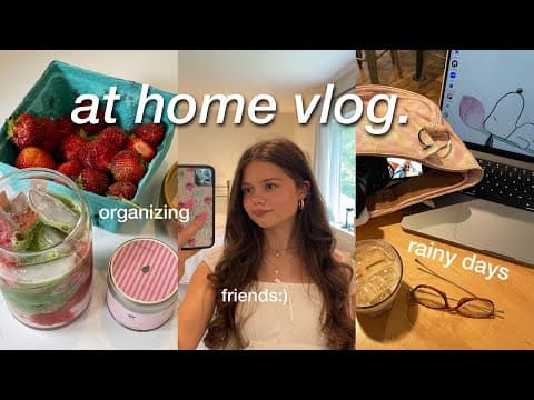 Realistic Spring Days In My Life 🌧️🍓rainy + Cozy At Home :)
