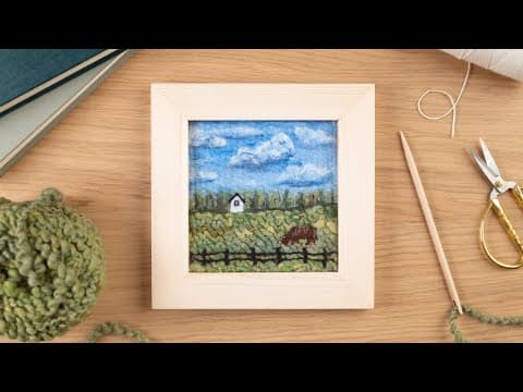I Turned Wool & Yarn Into A Charming Countryside Landscape!