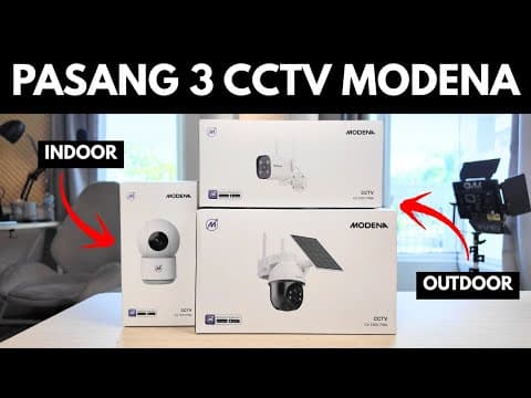 Pasang 3 Cctv Modena Untuk Dirumah Indoor & Outdoor
