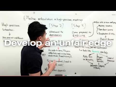 How High-achievers Articulate Ideas In Critical Meetings