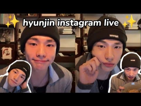 Hyunjin Instagram Live!
