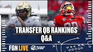 Fgn Live: Ranking Transfer Portal Quarterbacks | Discord Q&a