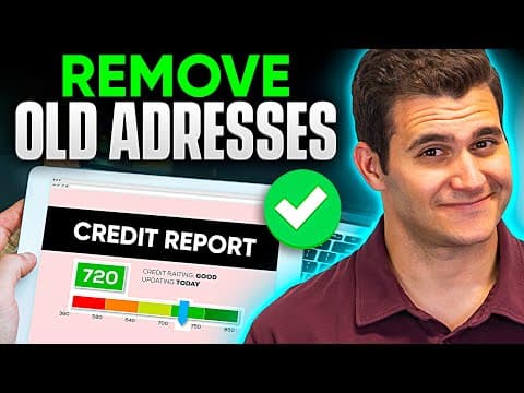 Remove Old Addresses, Employers, Phone Numbers, Etc From Credit Report (boost Credit Score!)