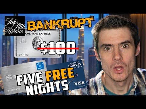 Saks Bankrupt, Amex Credit Safe? + New Credit Card Rumor + 5 Free Hotel Nights