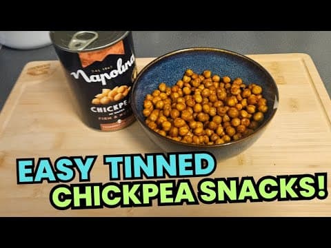 Crispy Tinned Chickpea Snack 🧆✨ Easy, Healthy & Budget-friendly!