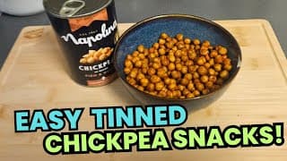 Crispy Tinned Chickpea Snack 🧆✨ Easy, Healthy & Budget-friendly!