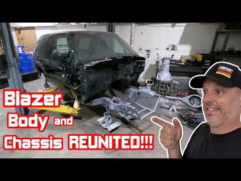 The Blazer Body And Chassis Reunite!!! Steady Progress On Ls George's Build!