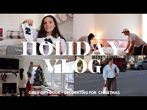 Holiday Vlog: Decorating Our House For Christmas + Guift Guide + Charlestion Trip + Brand Event