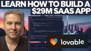 Watch Me Build A 29 Million Dollar No Code Saas App Using Ai And Lovable.dev