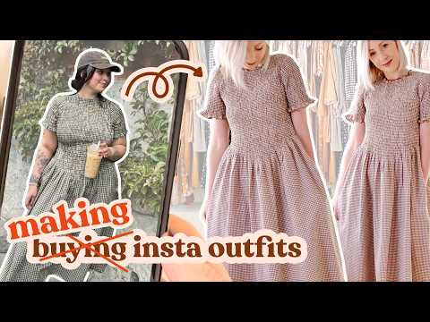 How To Sew A Shirred Basque-waist Dress (sewing Insta Outfits!) | Easy Step-by-step Sewing Tutorial