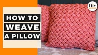 Hand Woven Pillow!  Super Fun And Easy To Make!