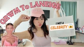 GRWM to Meet a Celebrity at a LANEIGE Event 😭💗 | My First Ever Celeb Meetup!