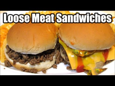 Loose Meat Sandwiches - Last-minute Super Bowl Recipe