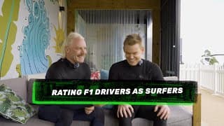 Rating F1 Drivers As Surfers | Ft. Valtteri Bottas And Channel 10's Scott Mackinnon 🏄‍♂️🤓