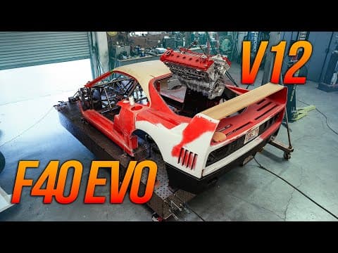 Does An 800hp V12 Fit In An F40? Let's Find Out.