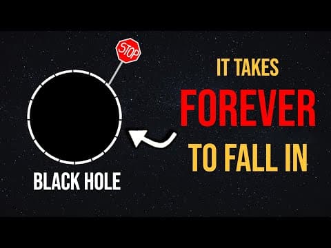 We Will Never See Anything Falling Into A Black Hole Unless We Fall In Too!
