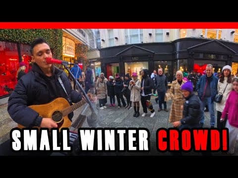 Crowd "come Together" Busking On A Cold Dublin Winters Day! ❄️