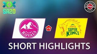 Short Highlights | Paarl Royals Vs Joburg Super Kings | Eliminator | Sa20 | Zk13