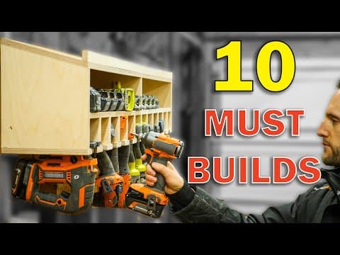 10 Must Build Shop Projects For Woodworkers