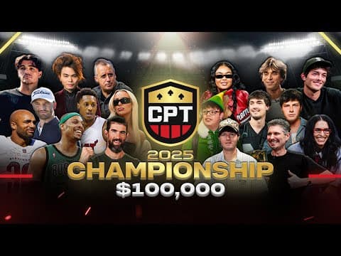 Michael Phelps, Sketch, Impractical Jokers, & 50 Celebs Play Poker For $100,000 | Cpt Championship