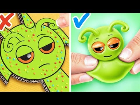 Cardboard Green Sprunki Vs Slime! 💚🎨 Epic Diy Crafts & Sprunki Builds