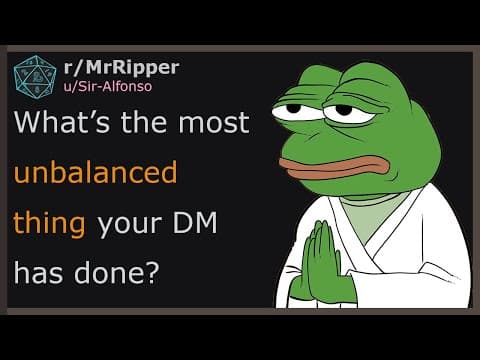 What’s The Most Unbalanced Thing Your Dm Has Done? #dnd