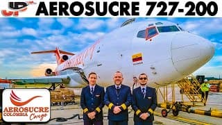 Aerosucre Retires The B727, Our Flight To Bogota In Cockpit