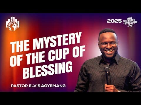 Pastor Elvis || The Mystery Of The Cup Of Blessing #alphahour