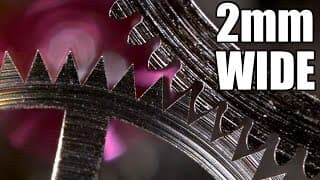 Slow Motion Microscope Inside A Watch - The Slow Mo Guys