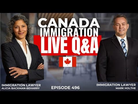 Canada Immigration Live Q&a - Episode 496