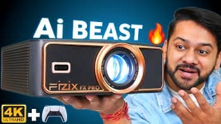 Fizix Fx Pro Projector Review | Premium Ai Features, 1800 Ansi Brightness, 4k Hdr10 With Game Mode🔥