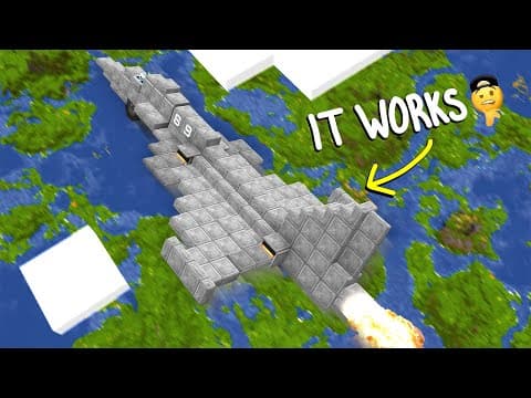 Finally Making A Working Jet Plane With Create Mod!